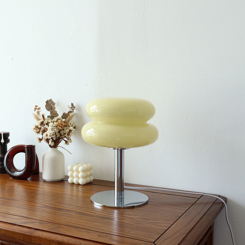 Modern Retro Glass Table Lamp | Stylish Accent Lighting