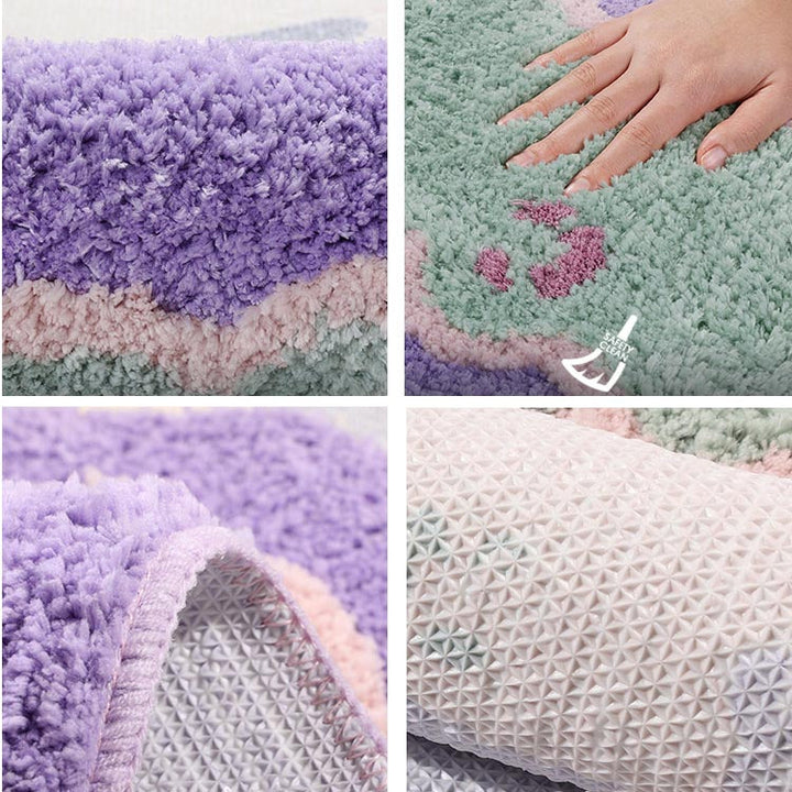 Charming Small Floral Bath Mat for a Cozy Bathroom Decor-Orizon Depot