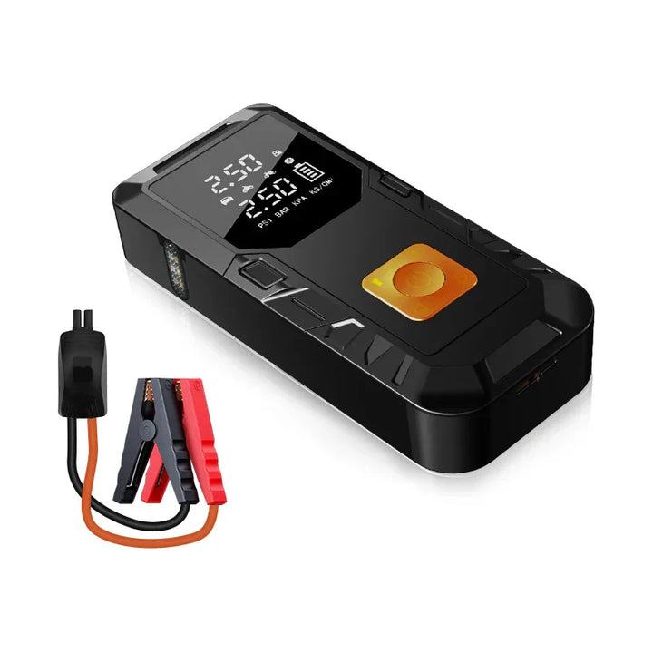 4-In-1 Portable Car Jump Starter with Air Compressor and Power Bank-Orizon Depot