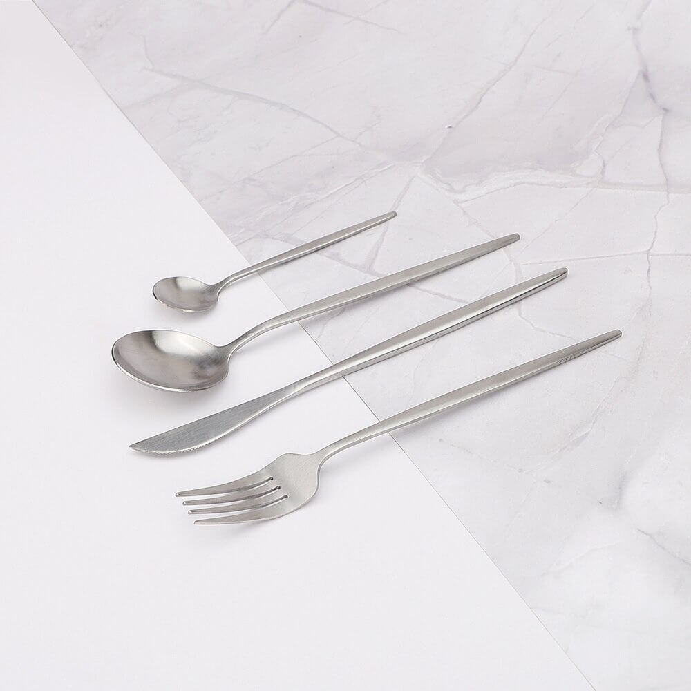 Modern Silver Cutlery Utensil Set for Elegant Dining-Orizon Depot