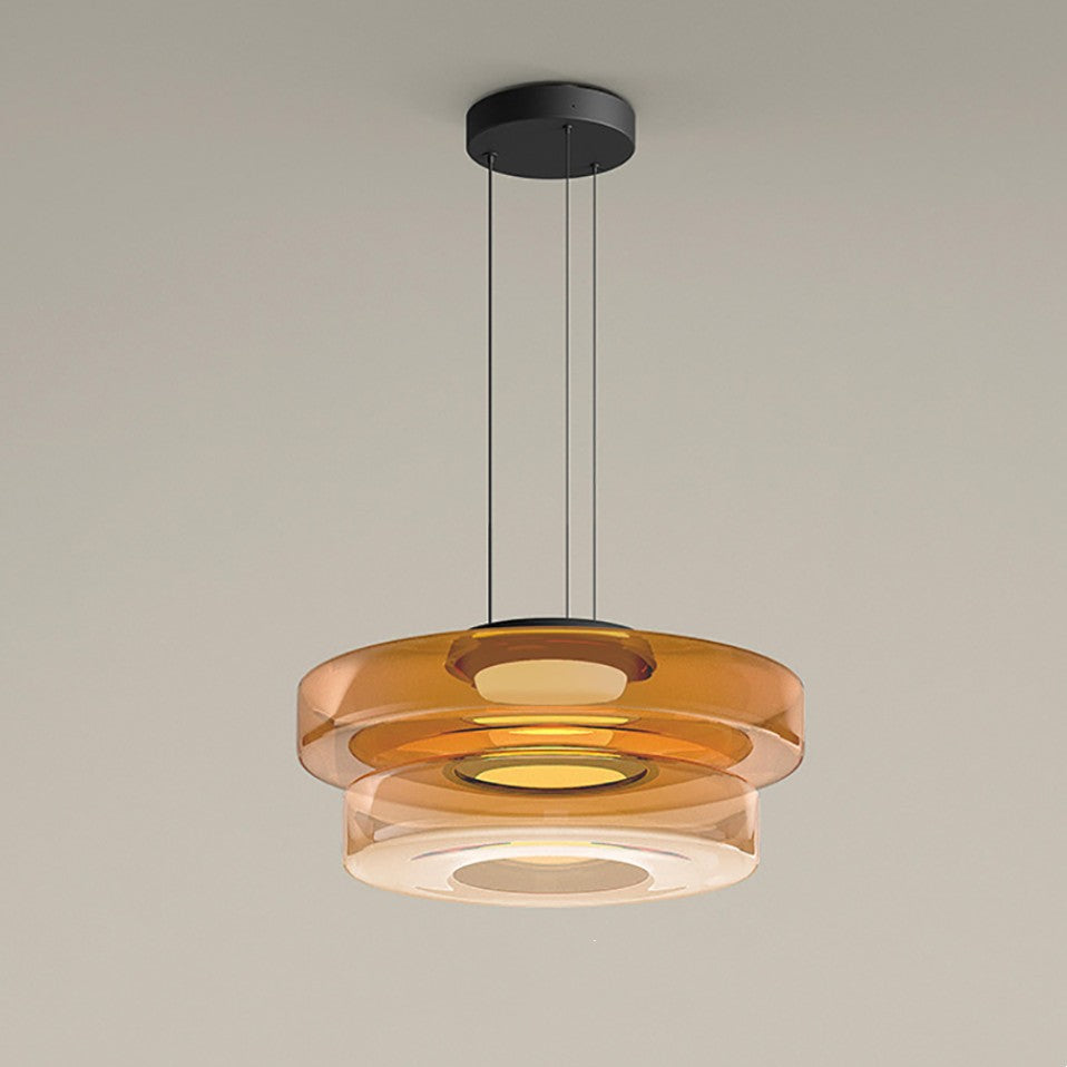 Bauhaus Style Glass Pendant Light | Modern Hanging Fixture