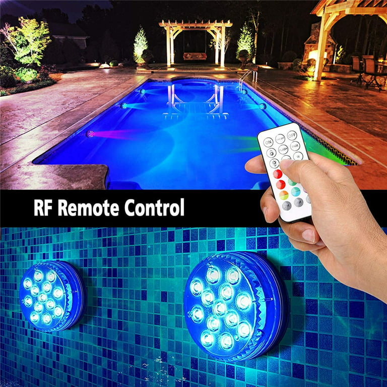 Underwater Pool Lighting with 10 LED Lights for Enhanced Ambiance-Orizon Depot