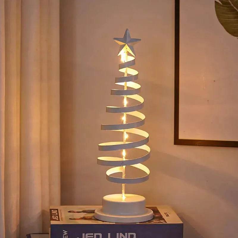 Spiral LED Light Christmas Tree Decoration Night Light Ornaments-Orizon Depot