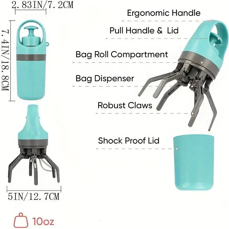 Portable Pooper Scooper for Easy Waste Cleanup-Orizon Depot