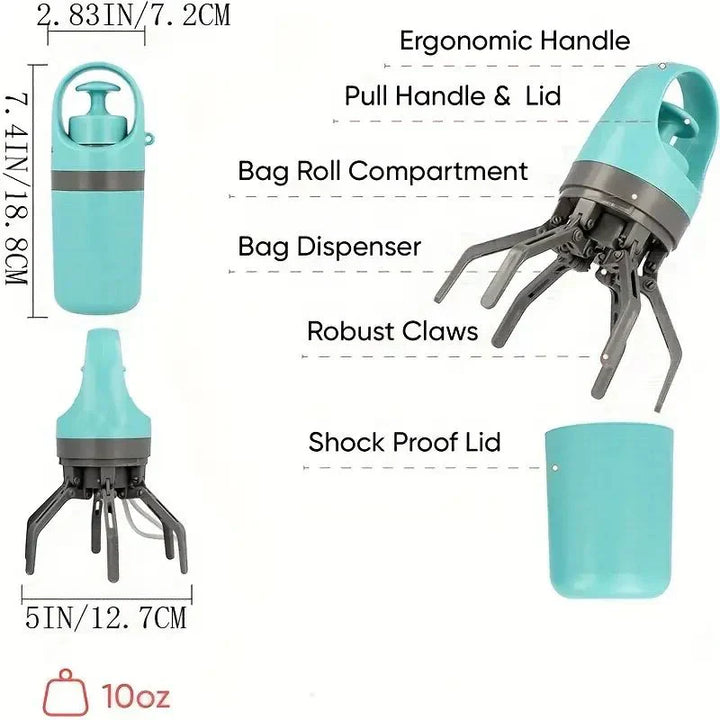 Portable Pooper Scooper for Easy Waste Cleanup-Orizon Depot