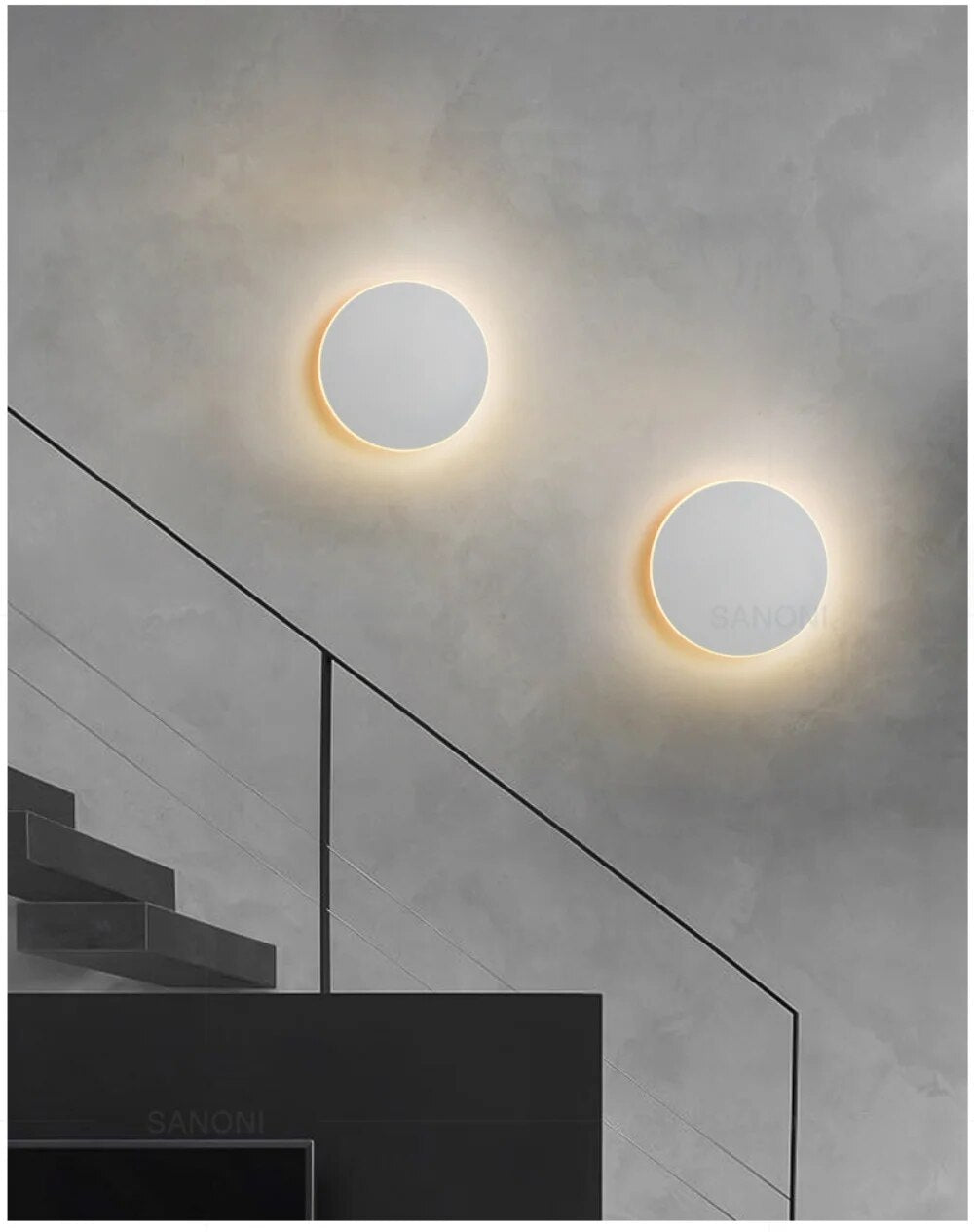 LED Round Wall Light - Modern Design for Home Decor-Orizon Depot