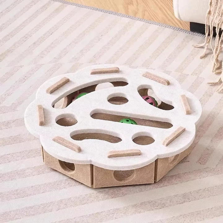 Interactive Felt Cat Puzzle Toy Box