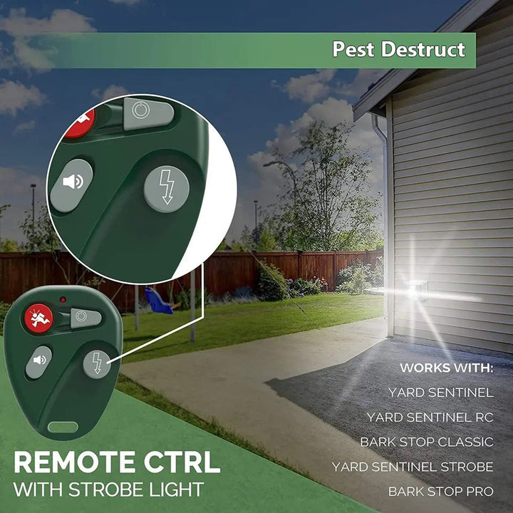 Ultrasonic Bird Repeller for Woodpeckers - Outdoor Pest Control Device