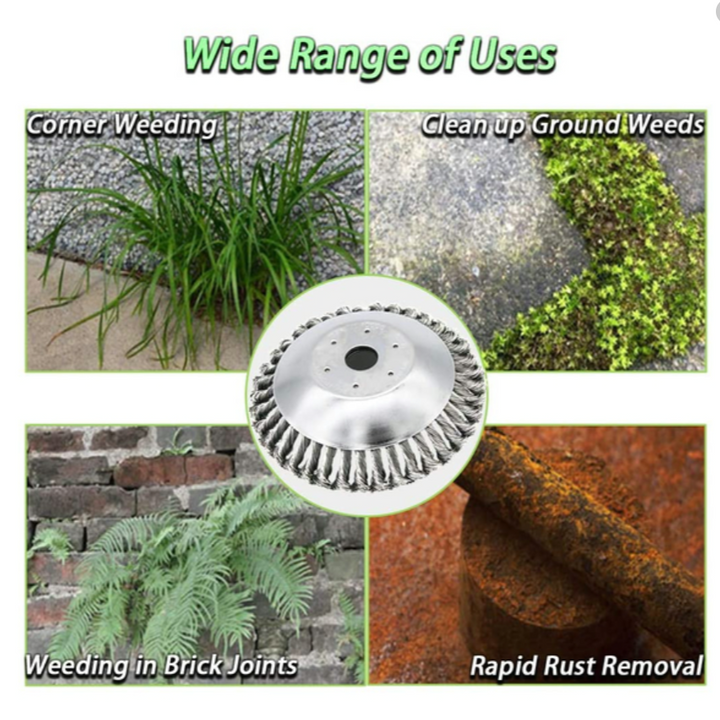 Durable Carbon Steel Weed Brush and Trimmer Tool