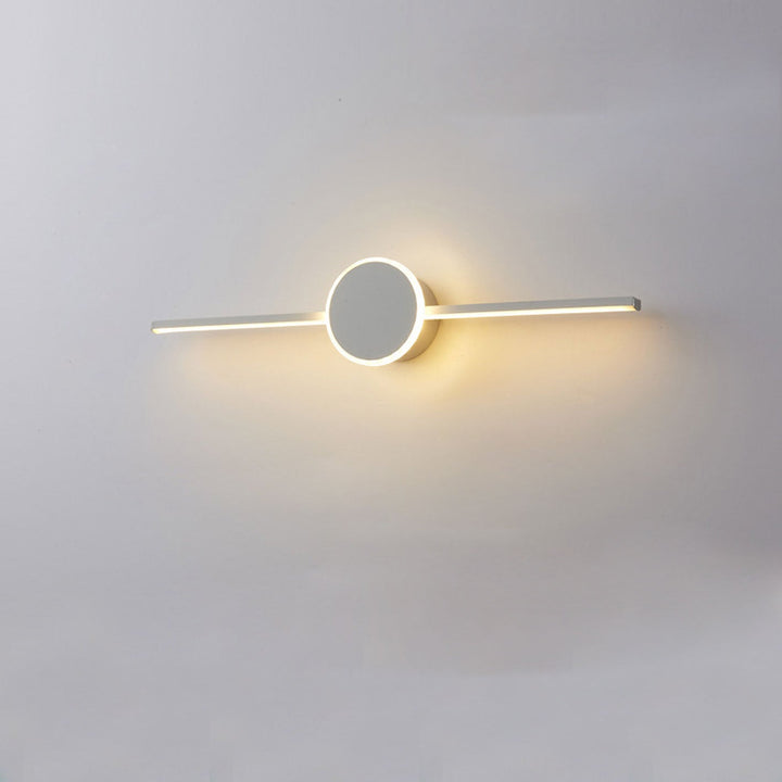 Nordic Minimalist Long Disc LED Vanity Light Wall Sconce Light-Orizon Depot