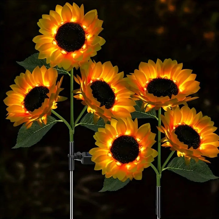 Solar LED Sunflower Garden Light for Outdoor Decor-Orizon Depot