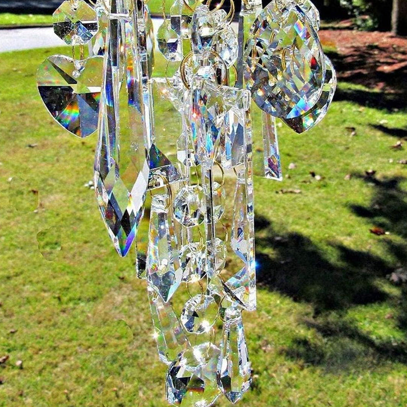 Aurora Crystal Glass Wind Chime for Home Decor and Relaxation-Orizon Depot