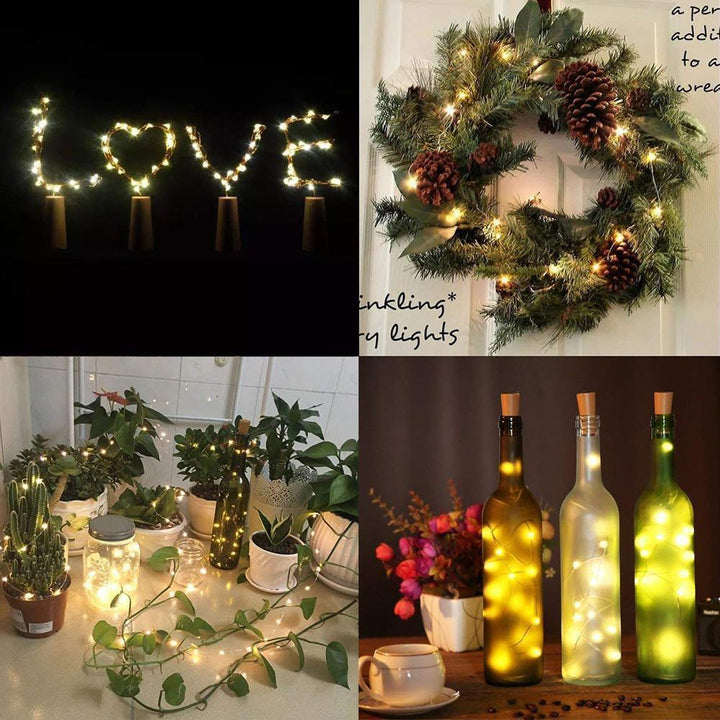 LED Wine Bottle Lamps Cork Night Light DIY Decoration - 5/10 PCS-Orizon Depot