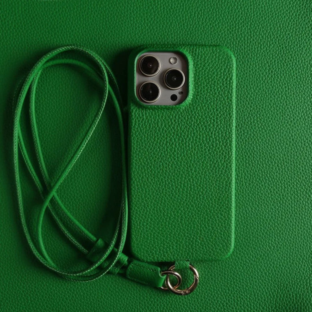 Leather Phone Case with Crossbody Strap-Orizon Depot