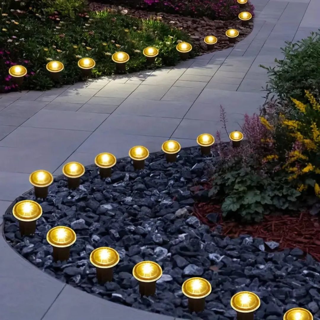 15-Pack Solar Garden Path Lights for Outdoor Illumination-Orizon Depot