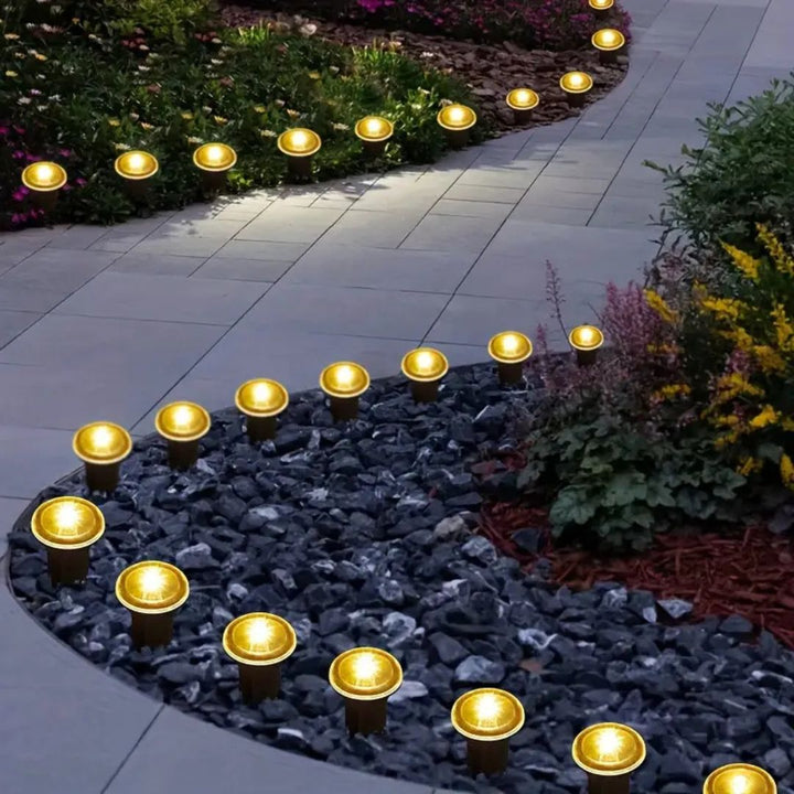15-Pack Solar Garden Path Lights for Outdoor Illumination-Orizon Depot