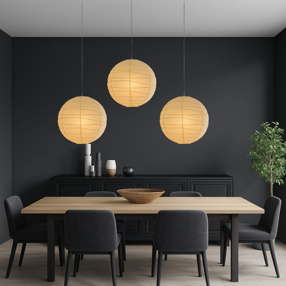 Akari A Rice Paper Pendant Light-Orizon Depot