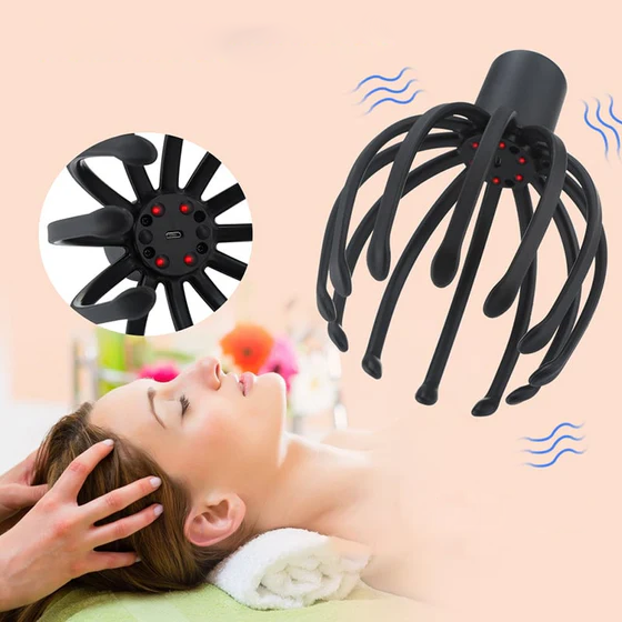 Octopus Head Massager for Relaxation and Stress Relief-Orizon Depot