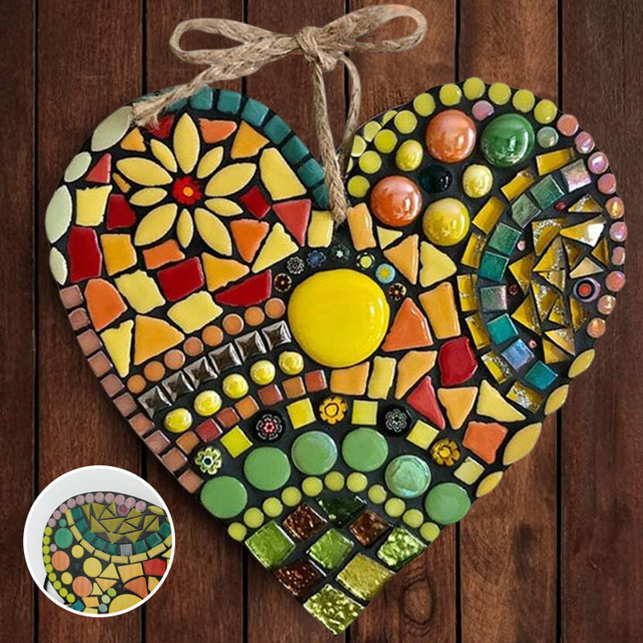 Large Garden Mosaic Heart Decoration for Outdoor Decor-Orizon Depot