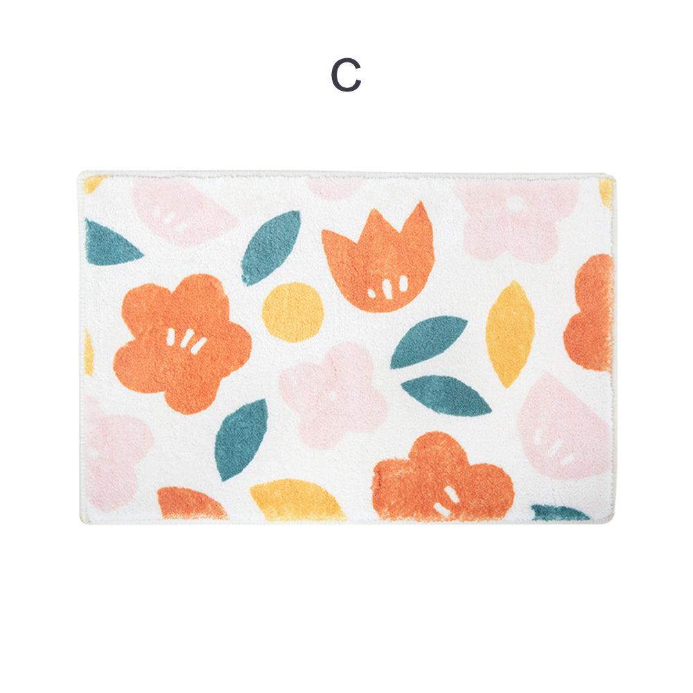 Floral Design Bath Mat for a Cozy Bathroom Decor-Orizon Depot