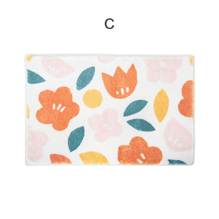 Floral Design Bath Mat for a Cozy Bathroom Decor-Orizon Depot