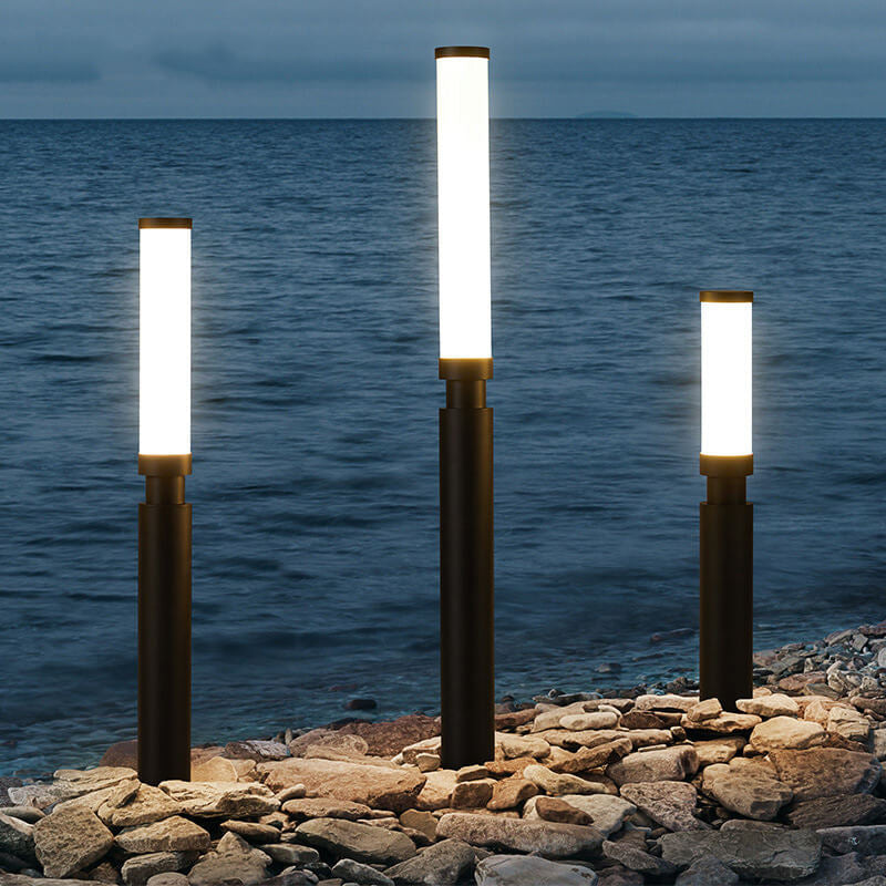 Modern Acrylic LED Lawn Lamp Creative Lipstick-Outdoor Waterproof Design