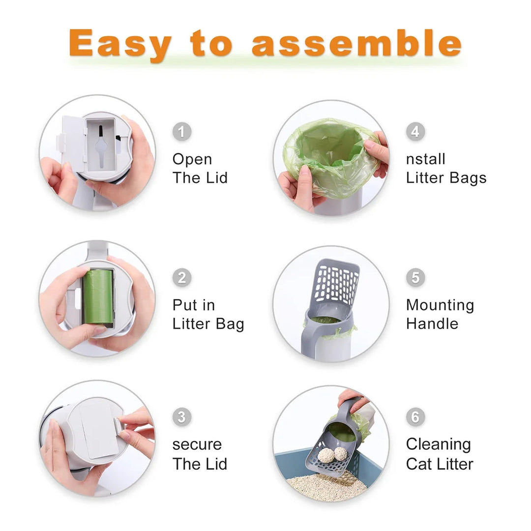 Multi-Functional Cat Litter Scoop for Easy Cleanup