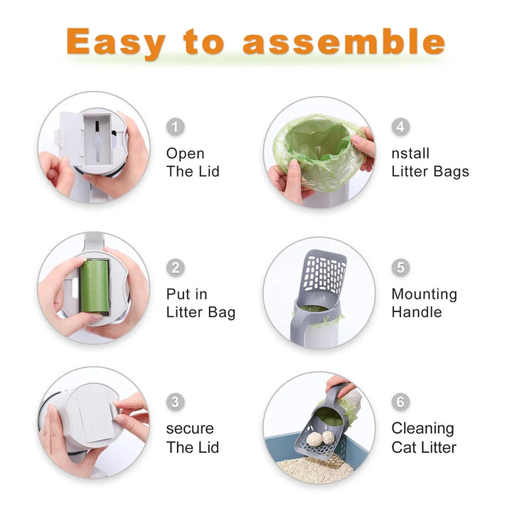 Multi-Functional Cat Litter Scoop for Easy Cleanup