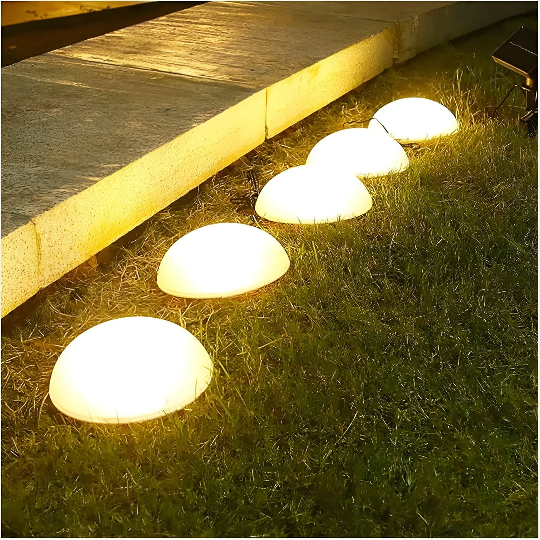 Solar Half-Sphere Garden Light for Outdoor Illumination-Orizon Depot