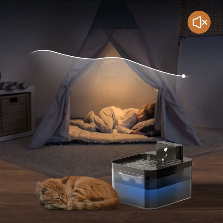 Automatic Wireless Drinking Fountain for Cats with Sensor-Orizon Depot