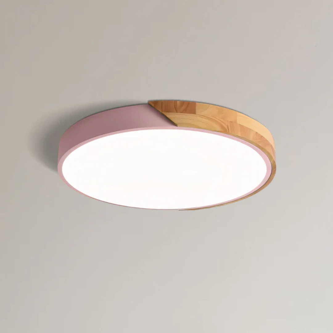 Modern Nordic Wooden Design LED Ceiling Light Fixture