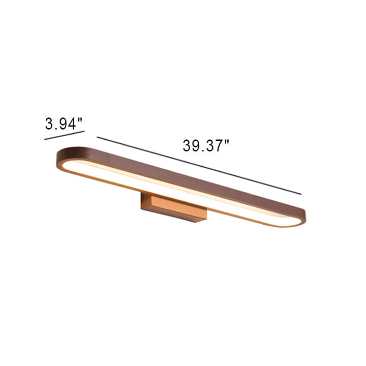 European Minimalist Circular Aluminum Vanity Lamp LED Mirror Front Wall Sconce Light-Orizon Depot