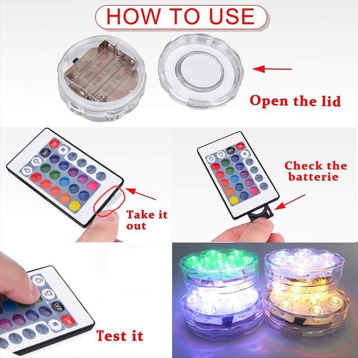 Remote Control Waterproof Magnetic Suction LED Lamp-Orizon Depot