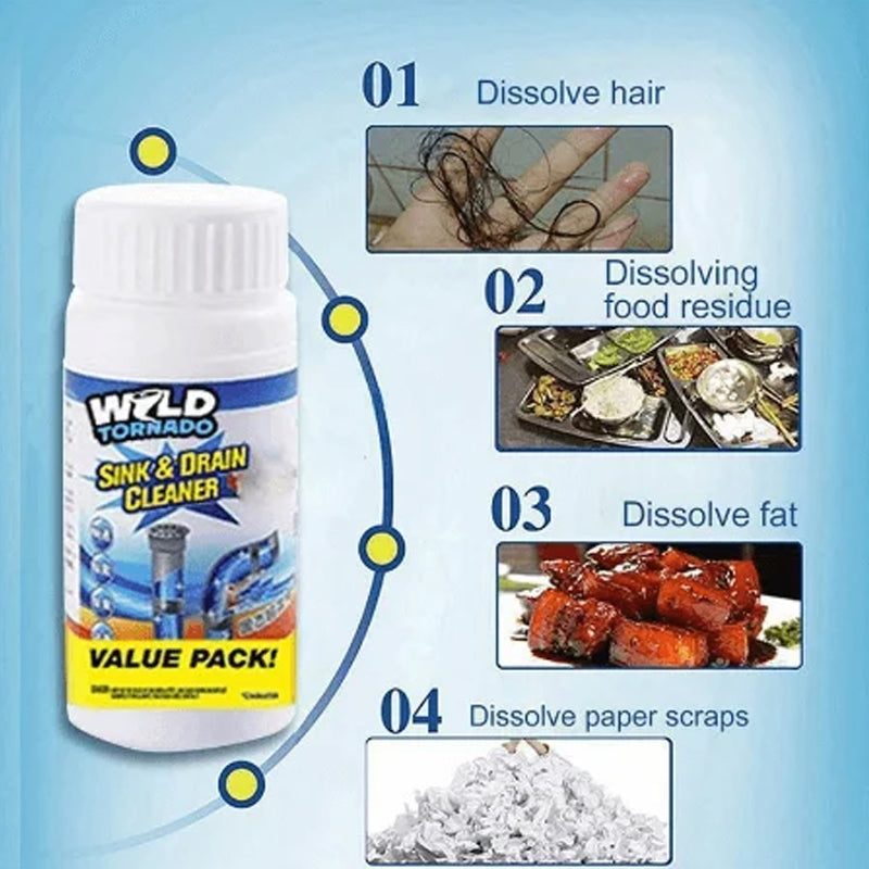 Powerful Sink and Drain Cleaner for Effective Clog Removal-Orizon Depot