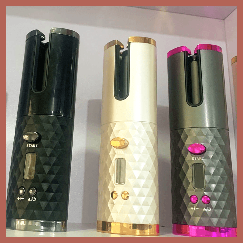 Cordless Automatic Rotating Curling Iron for Effortless Curls-Orizon Depot
