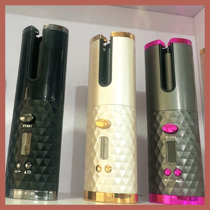 Cordless Automatic Rotating Curling Iron for Effortless Curls-Orizon Depot