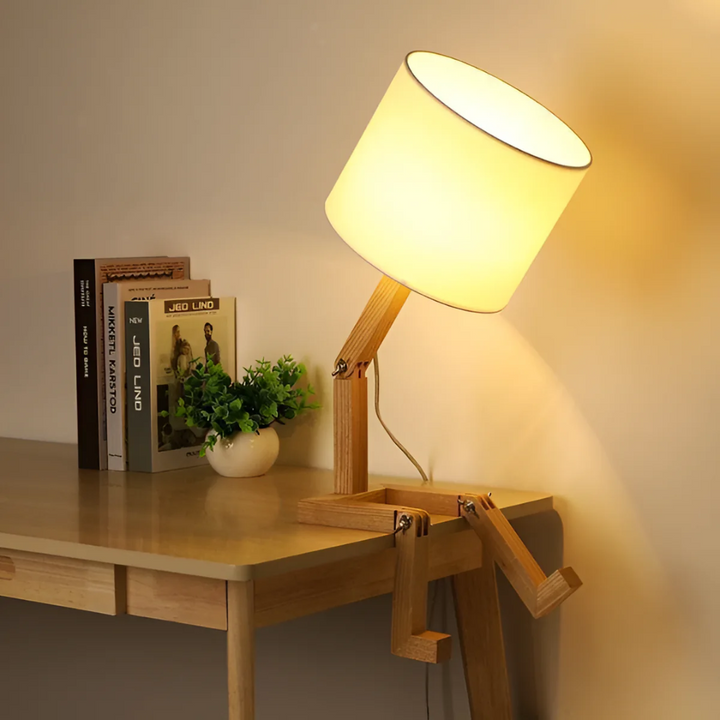 Flexible Wooden Design Table Lamp for Modern Home Decor