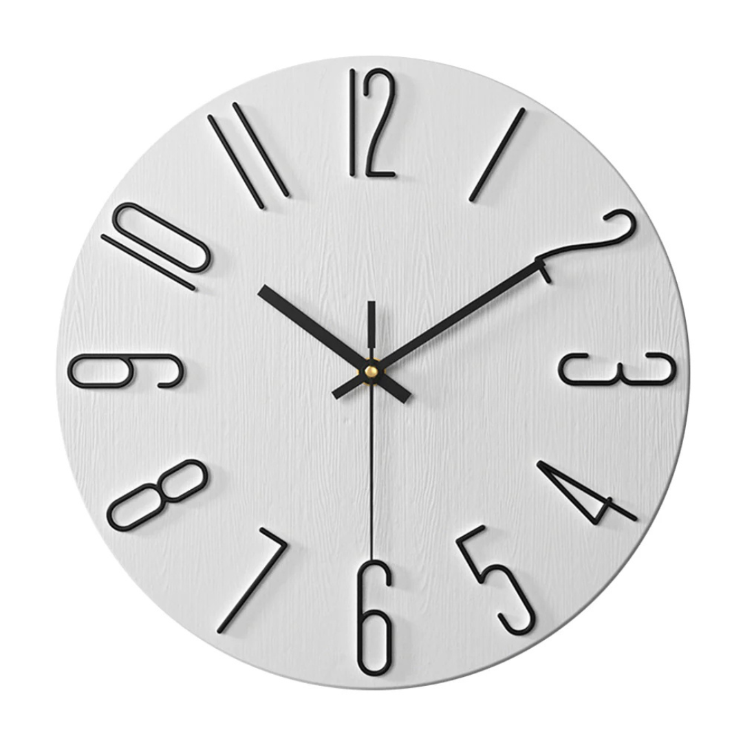 Modern Minimalist Wall Clock with Elegant Gold Design
