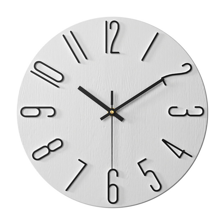 Modern Minimalist Wall Clock with Elegant Gold Design