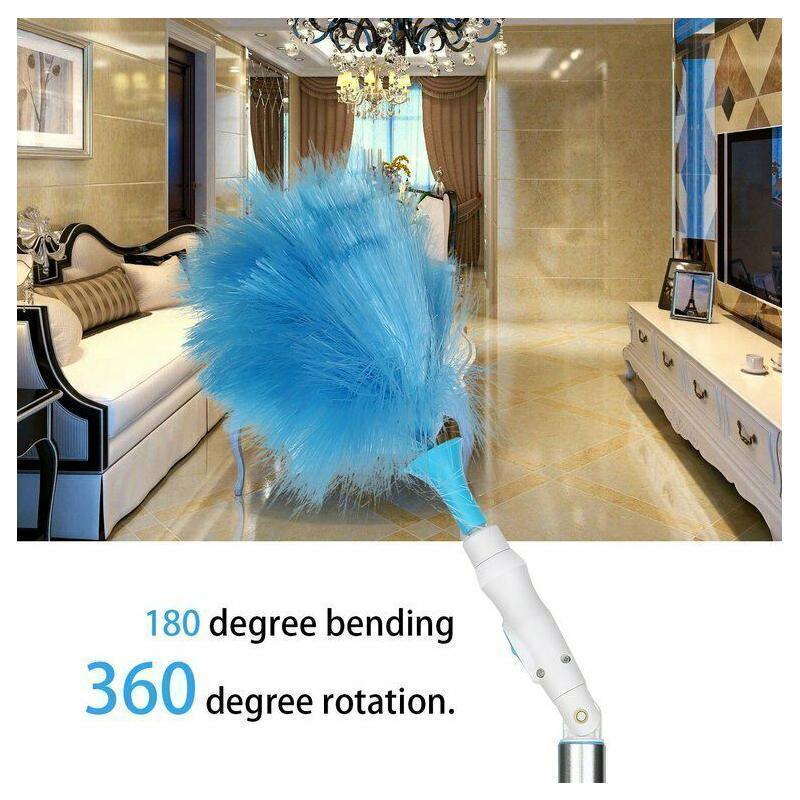 360° Rotating Electric Spin Duster with 2 Brushes for Easy Cleaning-Orizon Depot