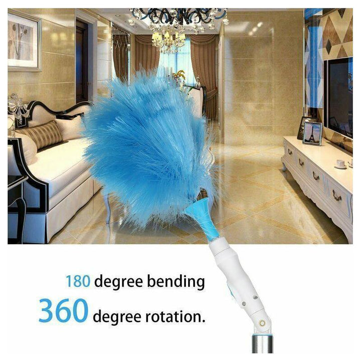 360° Rotating Electric Spin Duster with 2 Brushes for Easy Cleaning-Orizon Depot