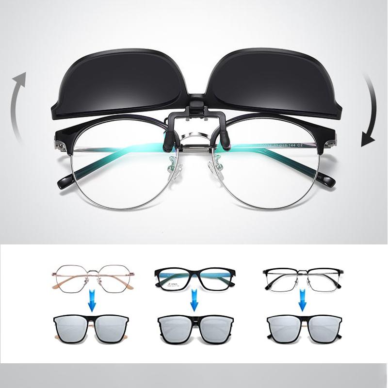 Polarized Clip-On Flip-Up Sunglasses for Enhanced Vision-Orizon Depot