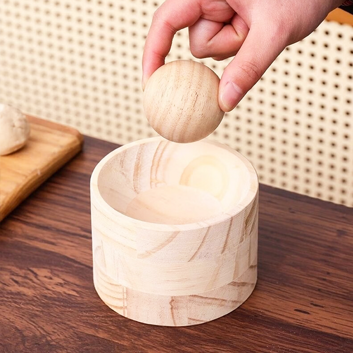 Dumpling Maker | Wooden Dough Press | Non-Stick Surface Tool