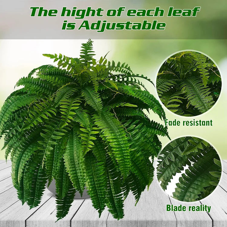 UV-Resistant Lifelike Artificial Boston Fern for Home Decor-Orizon Depot