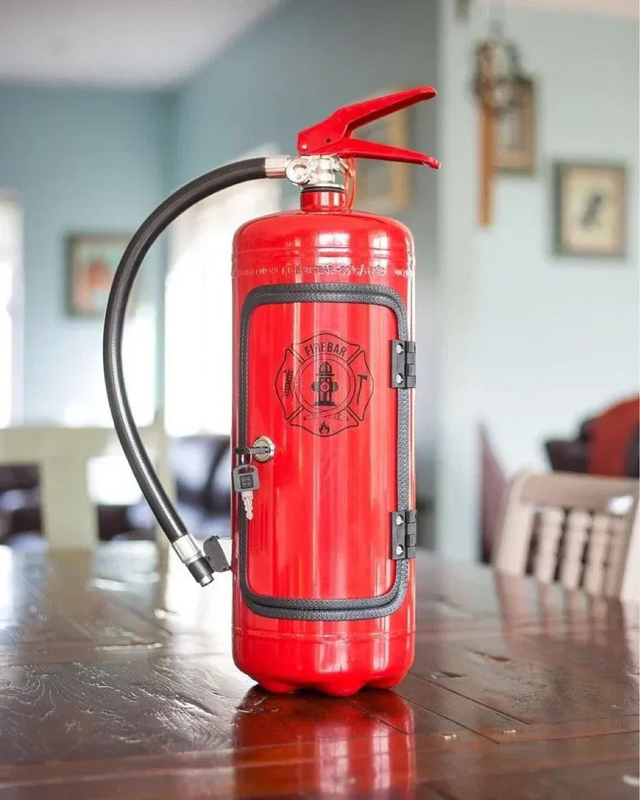 Discreet Fire Extinguisher with Hidden Drink Compartment