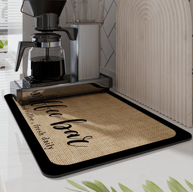 Quick-Drying Diatomite Kitchen Mat | Keeps Countertop Dry