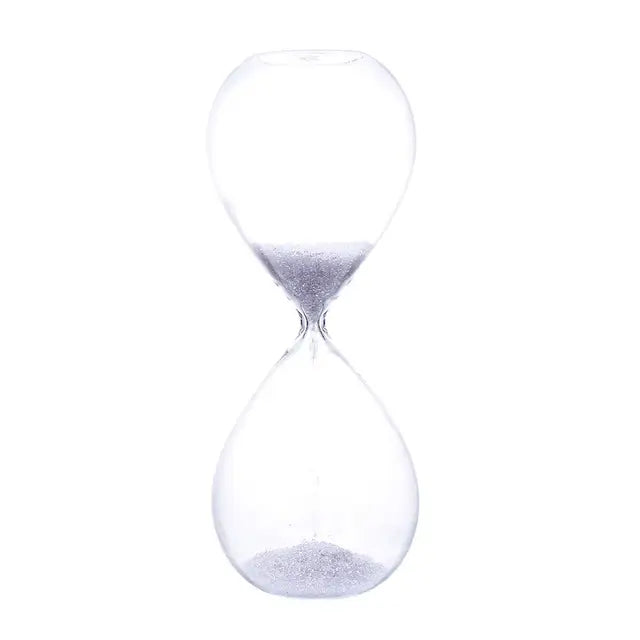 Transparent Hourglass Glass Decor - Creative Home Accent-Orizon Depot