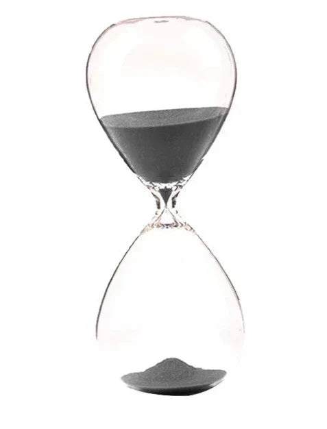 Transparent Hourglass Glass Decor - Creative Home Accent-Orizon Depot