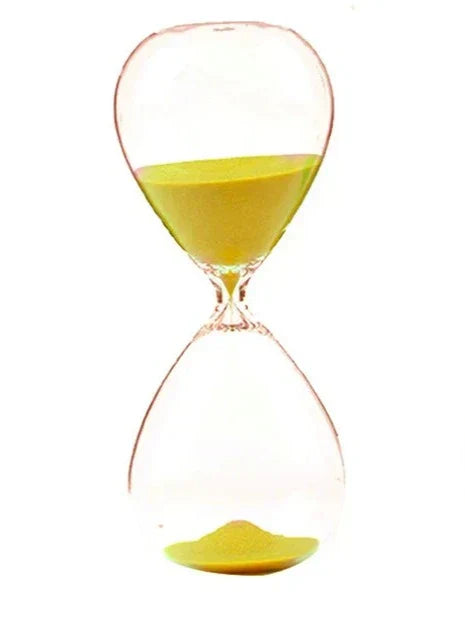 Transparent Hourglass Glass Decor - Creative Home Accent-Orizon Depot