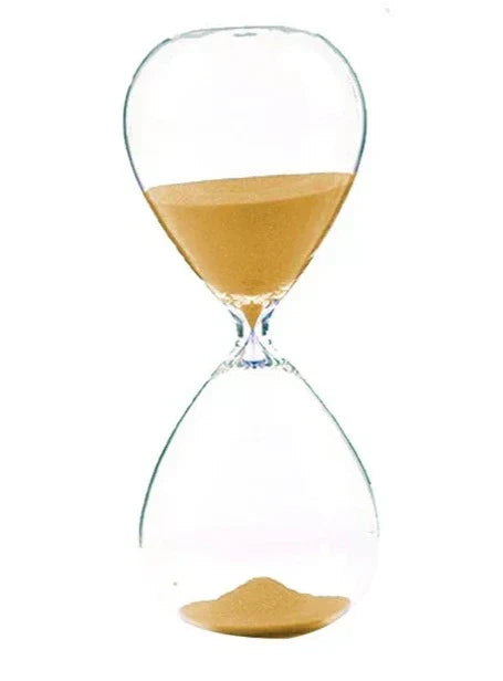 Transparent Hourglass Glass Decor - Creative Home Accent-Orizon Depot